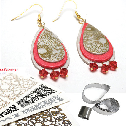 Polymeerklei Overdrukplaatjes voor juwelen