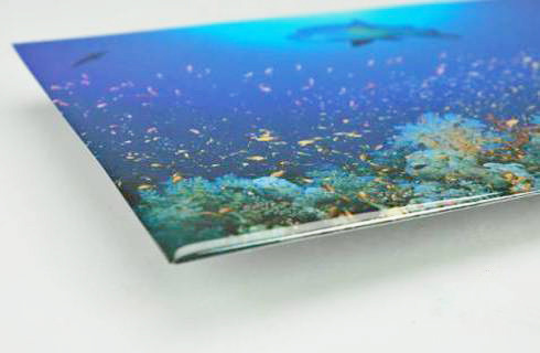 Postkaart met hars met Pébéo glazuurhars