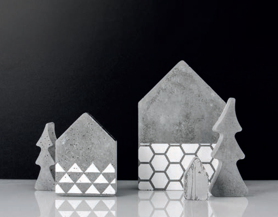 Beton Decoratie plaksjablonen