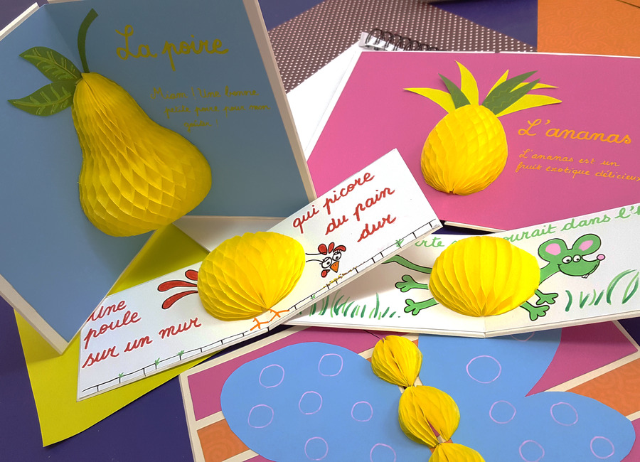 Honingraat papier kaarten