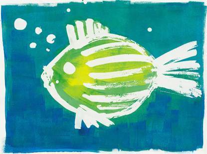 Effet masquage avec le Drawing Gum sans latex de Pébéo