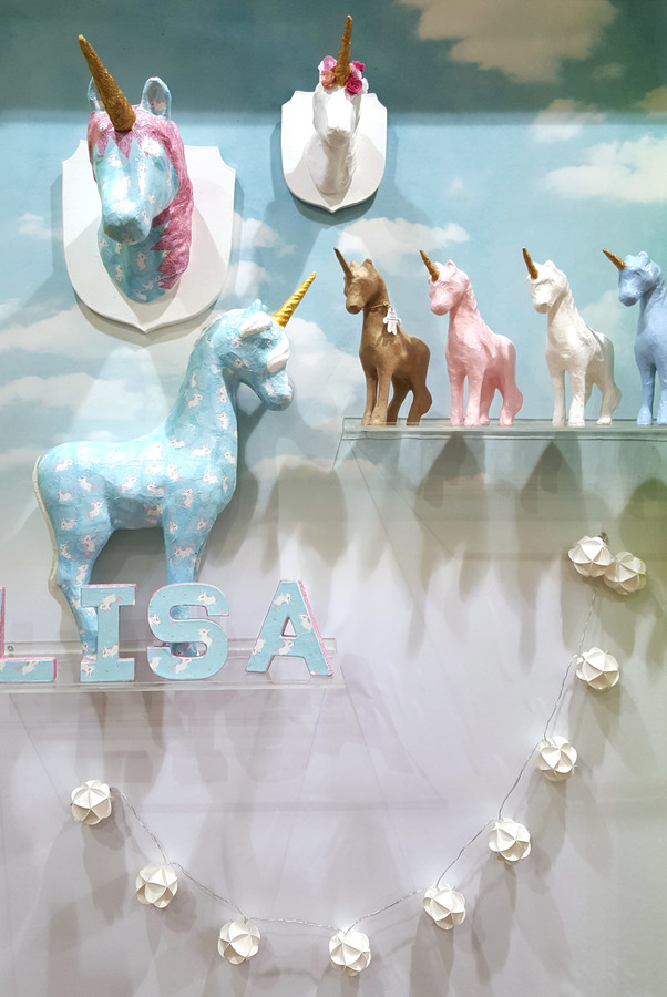 Décoration de licornes au Decopatch