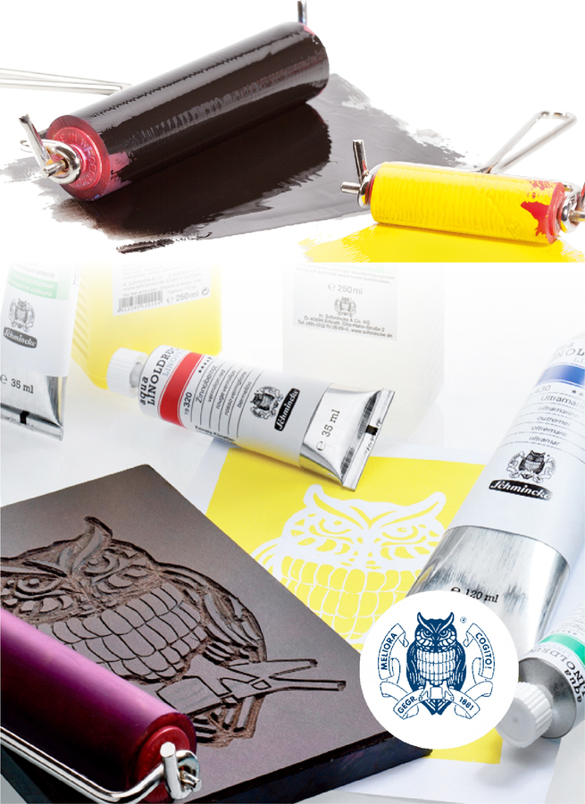 Encre de gravure à l'eau : Aqua-Linoprint de Schmincke