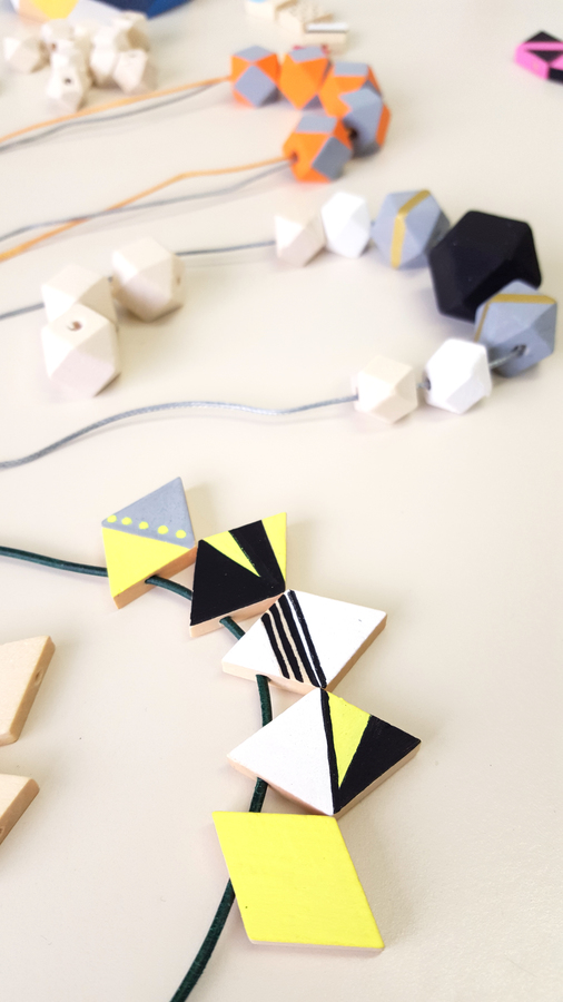 Houten parels - Versiering met POSCA markers
