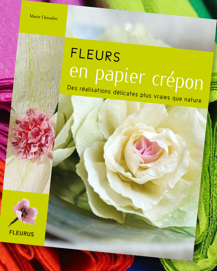Bloemen in crêpepapier : Boek