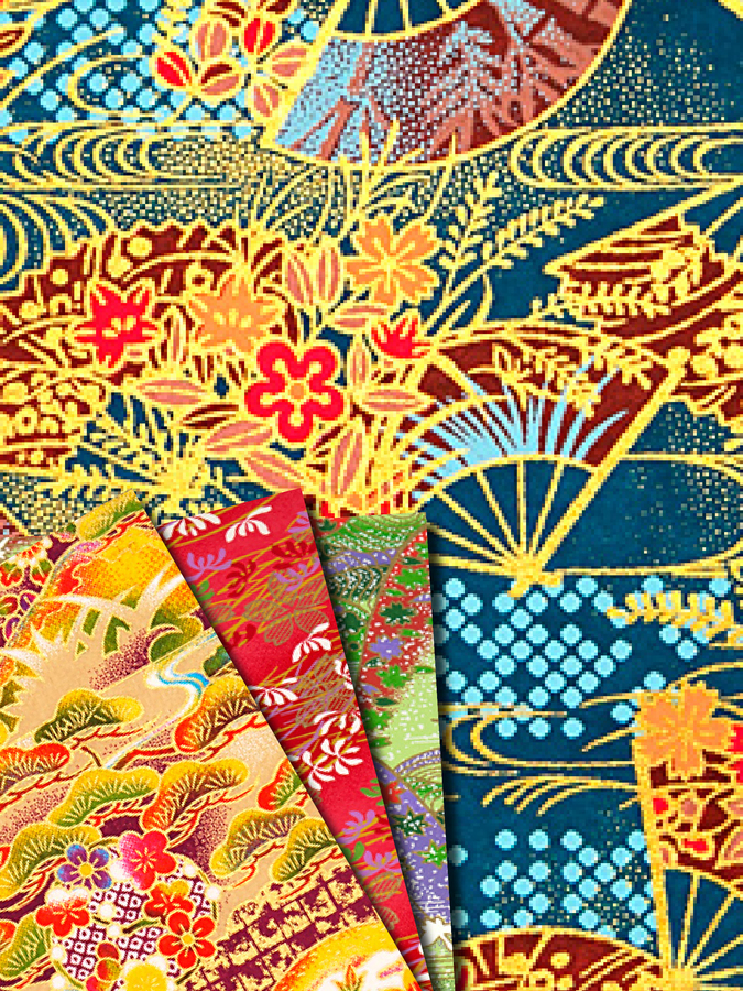 Japanese Awagami Kyoto Yuzen Papieren