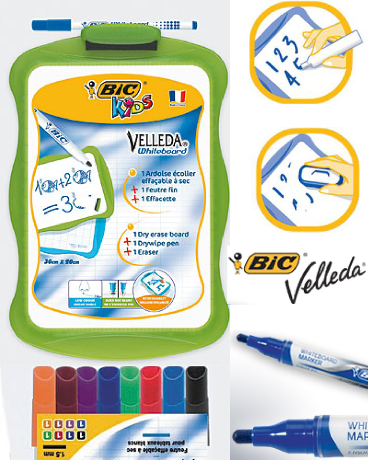 Bic Kids Velleda : Ardoise effaçable - be creative by Schleiper