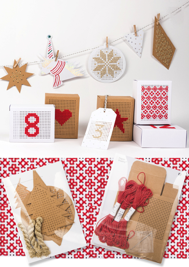 Etiquettes à broder X-Stitch-Mas de Rico Design
