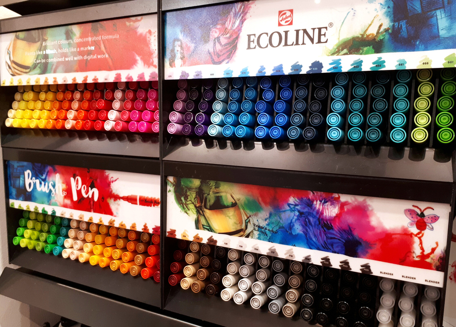 30 Nieuwe kleuren Brush Pen Ecoline