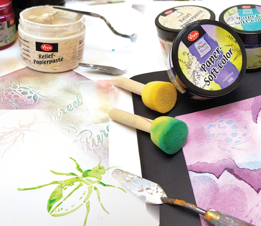 Paper Soft Color en Relief Paper Paste van Viva Decor