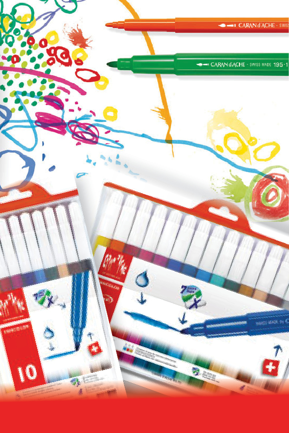 Fancolor : Feutres aquarellables hexagonaux de Caran d'Ache