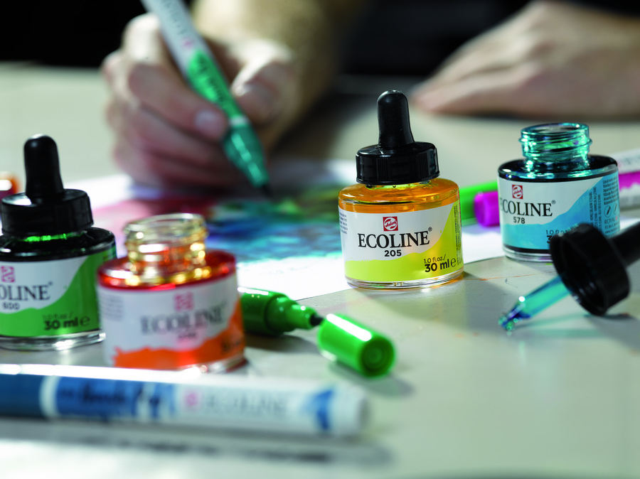 Ecoline van Talens : Met inkten schilderen