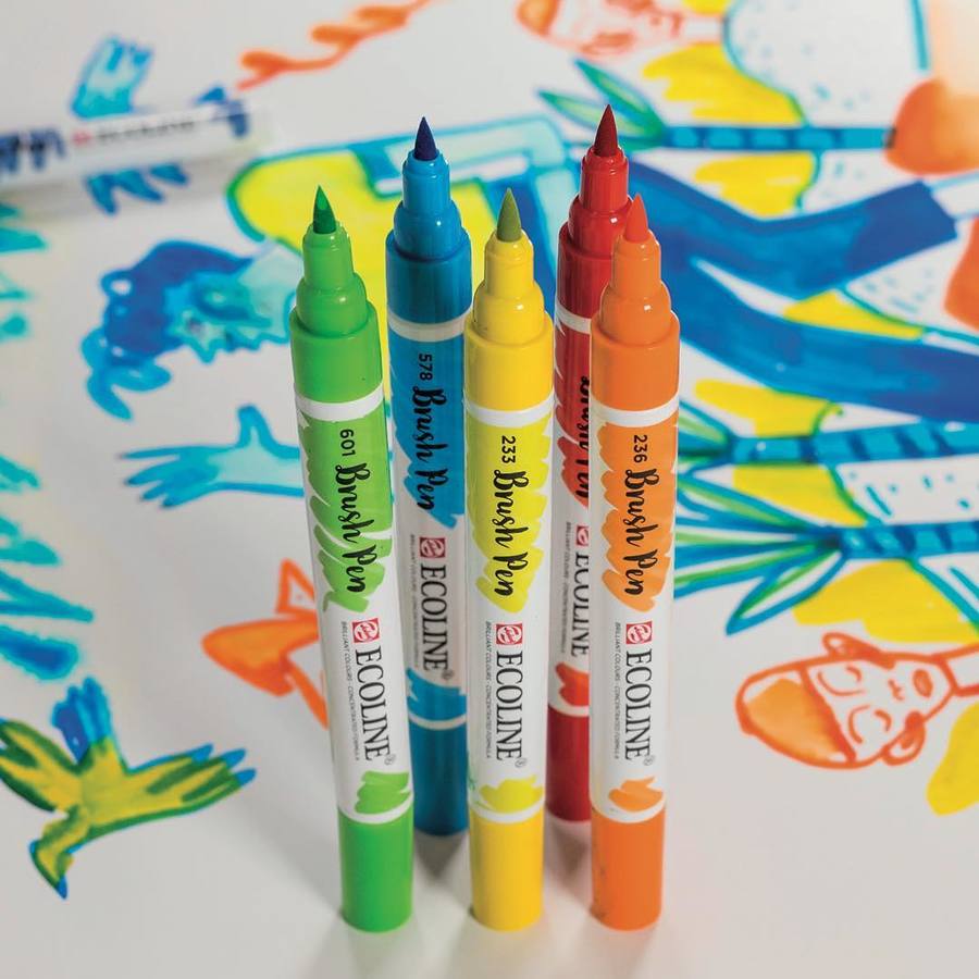 Ecoline Brush Pen : Inktmarkers van Talens