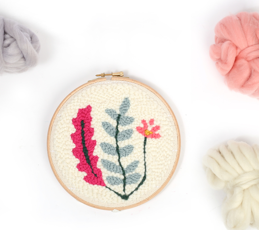 Punch Needle : Met wol schilderen !