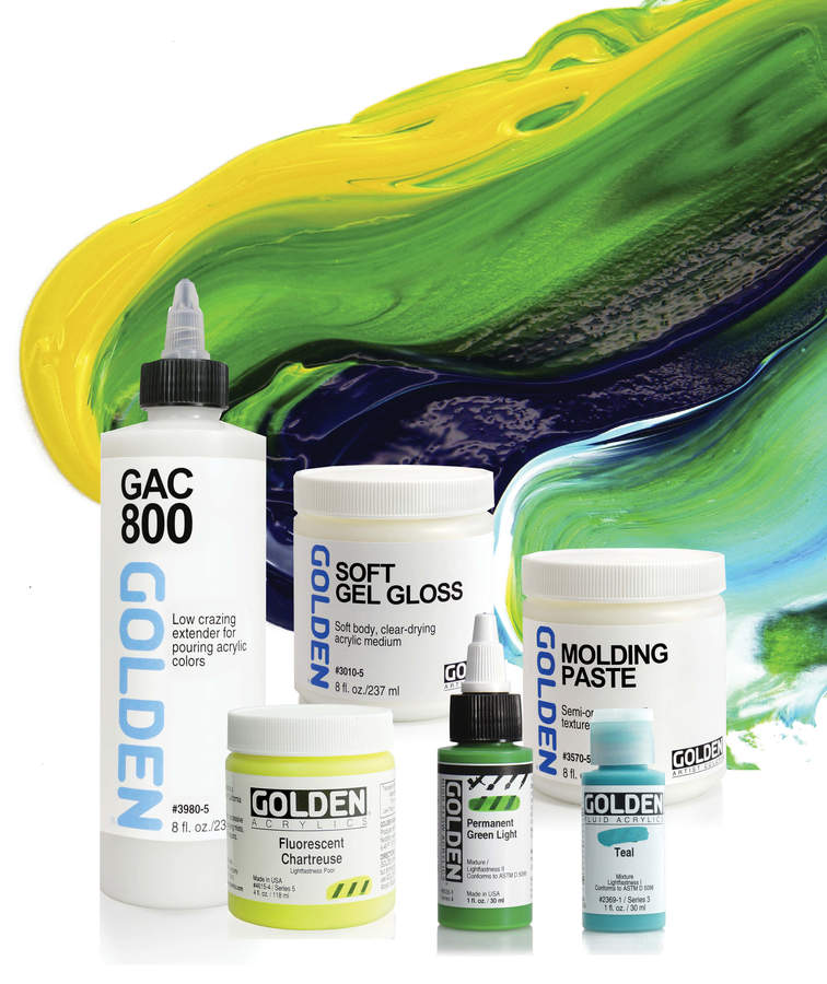 Mediums acryliques Golden
