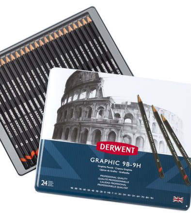 Derwent Graphic : la base du dessin