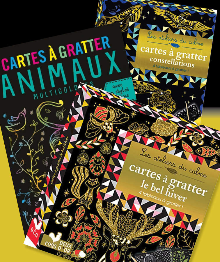 Cadeaux 6-8 ans : Cartes à gratter Les Deux Coqs d'Or