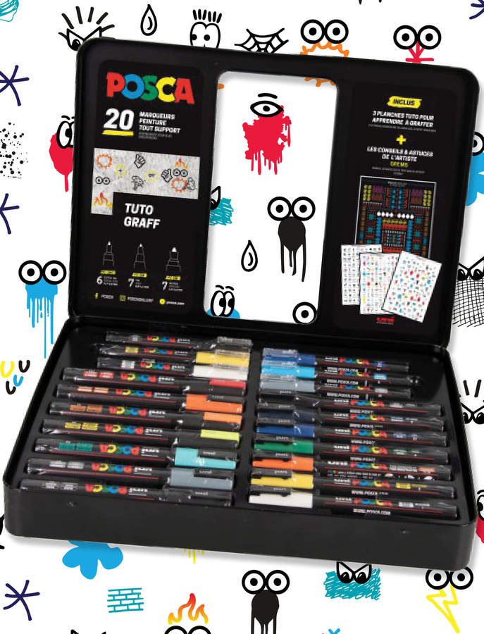9-12 jarige cadeaus : Graffiti met Posca Tuto graff van Posca