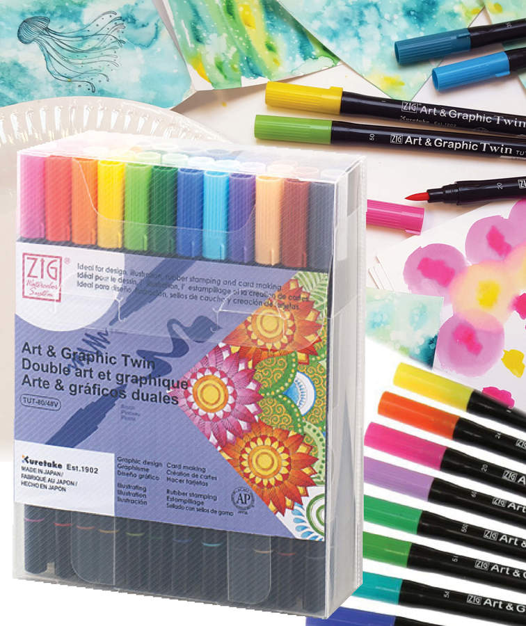 Cadeau Idee : Zig Art & Graphic Twin markers