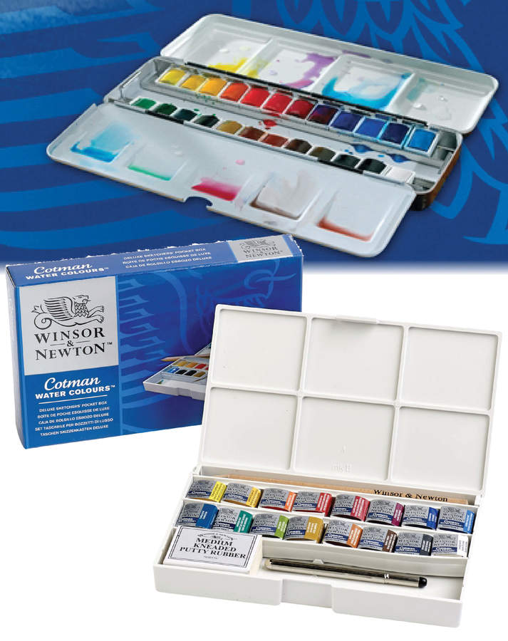 Cadeau Idee : Cotman Aquarel sets van Winsor & Newton