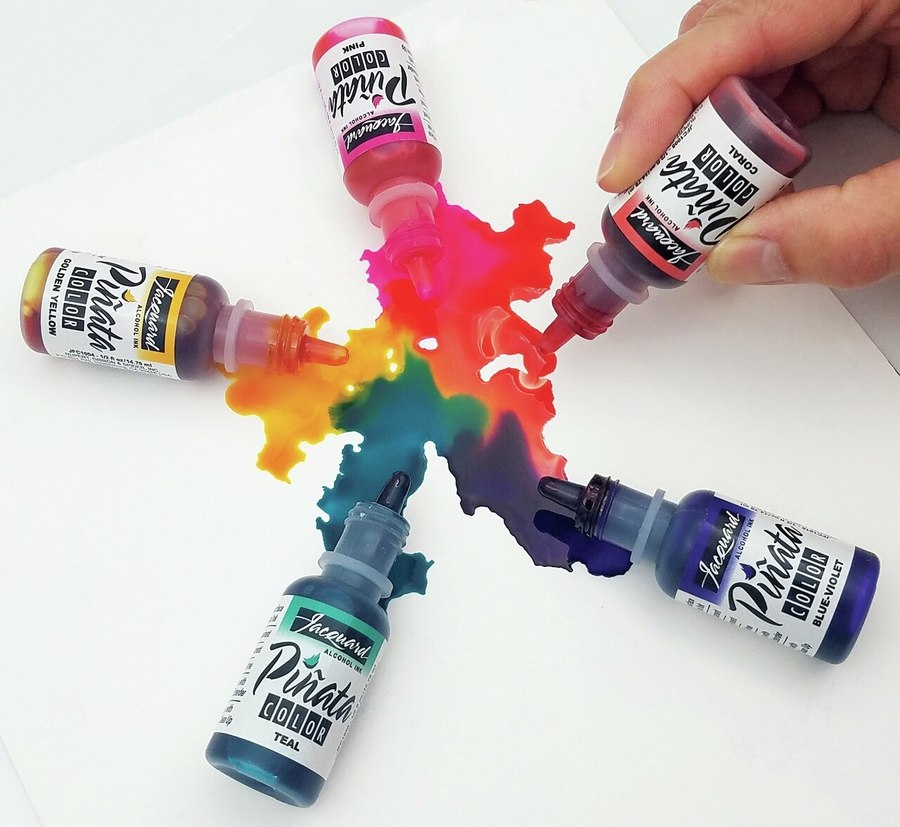 Alcoholische inkten Piñata van Jacquard