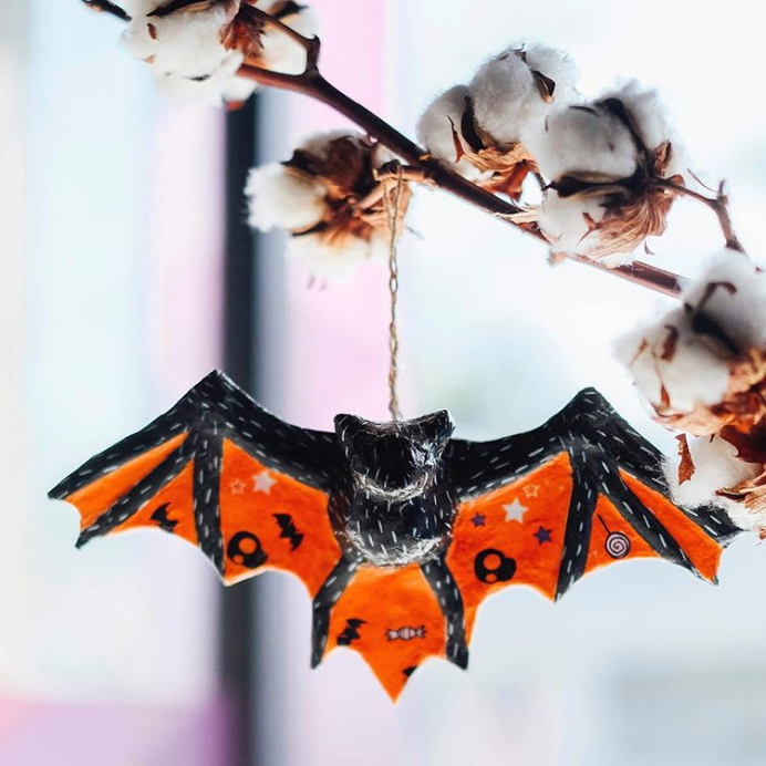 Halloweenversiering met Decopatch
