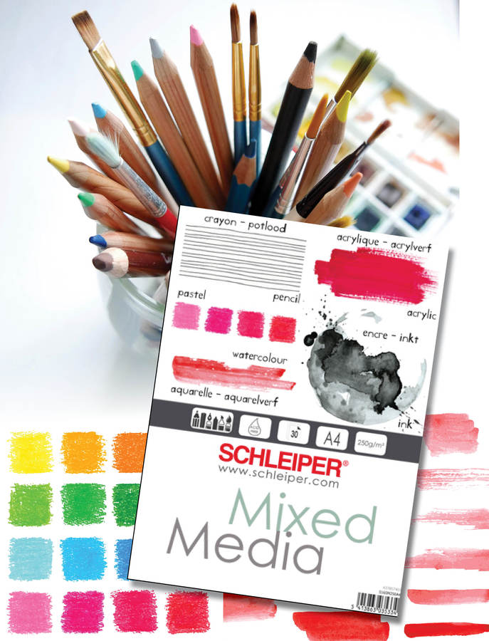 Schleiper Mixed media : Blocs de papiers multitechniques