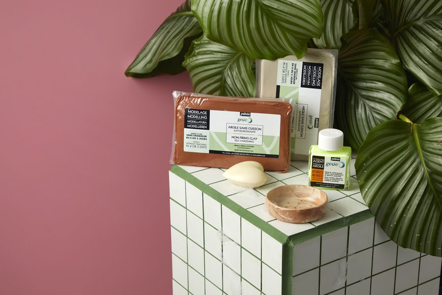 Porte-savon en argile Pébéo