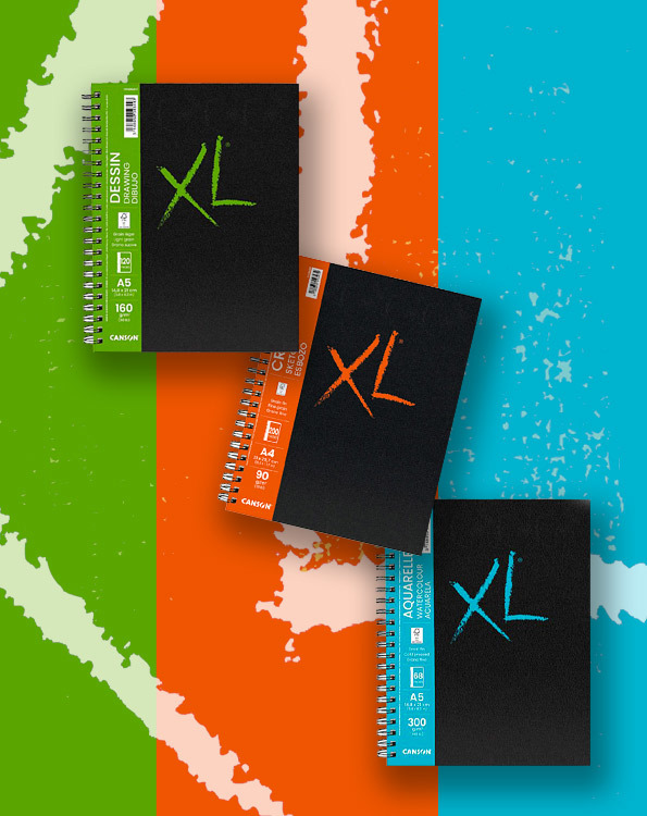 Canson's XL papier in een notebook versie
