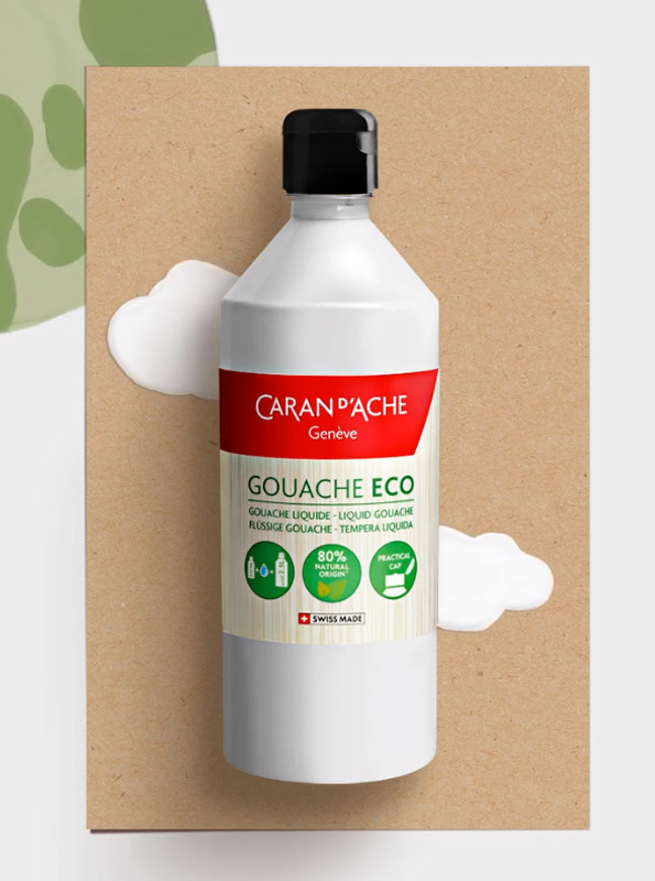Ecologie en besparing met Caran d'Ache Eco plakkaatverf