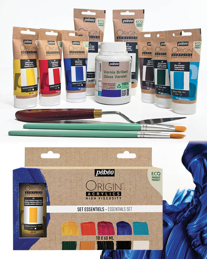 Sets de peinture à haute viscosité ORIGIN de Pébéo