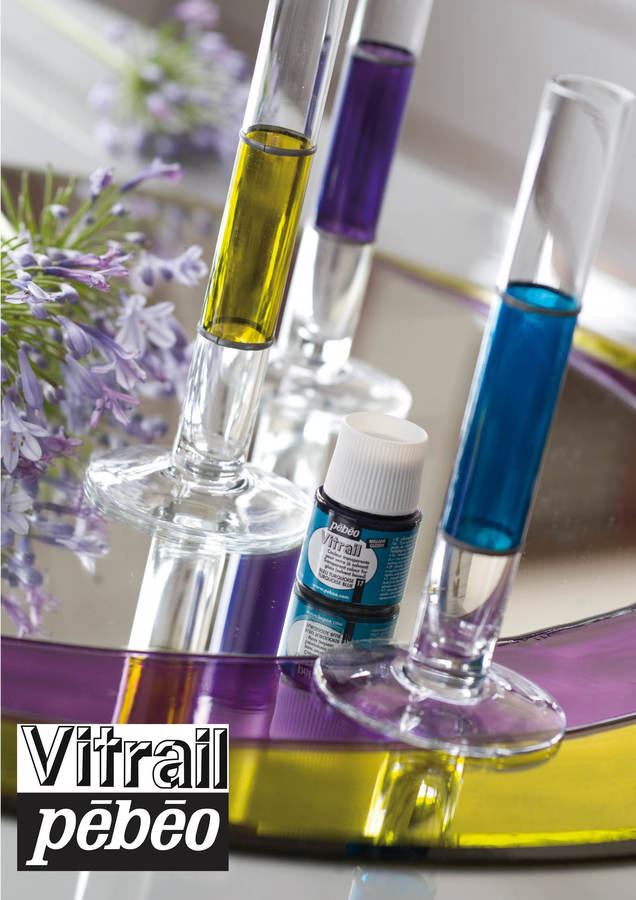 Peinture sur verre : avec Pébéo Vitrail