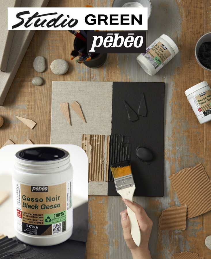 Auxiliaires acryliques écologiques : Studio Green de Pébéo