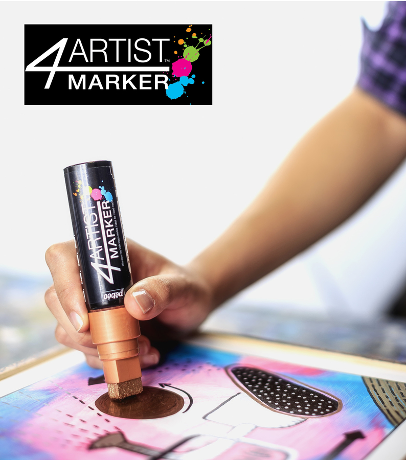 Mixed Media - Peinture avec les marqueurs à l'huile 4Artist Marker de Pébéo