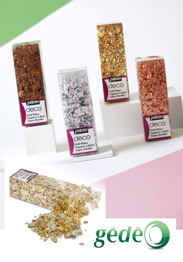 Copeaux d'or pour effet miroitant ! Avec Gédéo