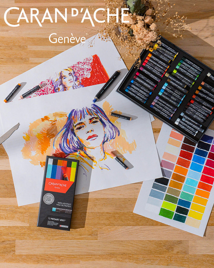NeoArt 6901 de Caran d'Ache - Pastel à la cire qualité EXPERT